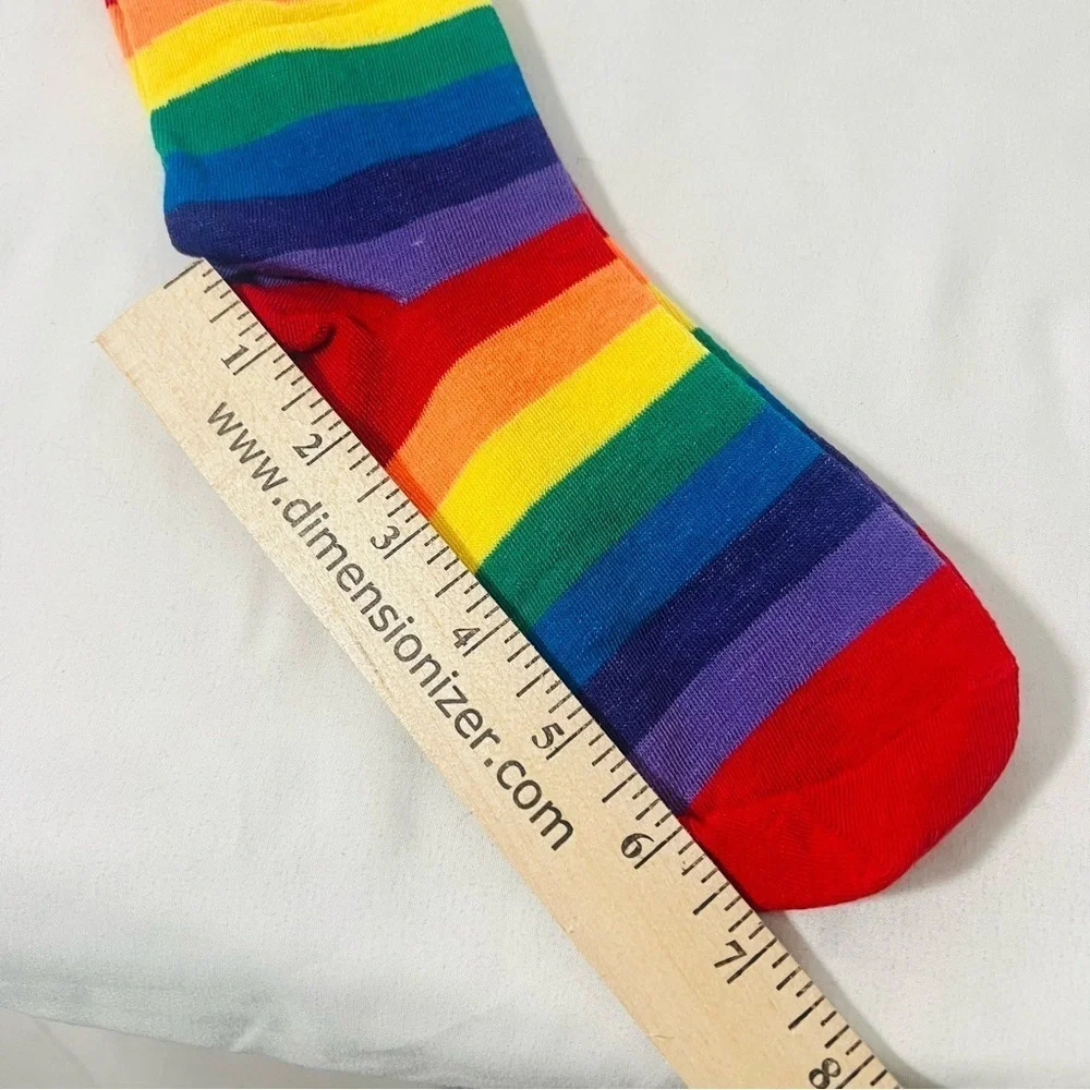 Women’s Knee High NWOT Striped Colorful Knit Socks Hosiery Colorful Bright